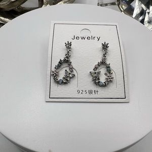 Sterling Silver 925 & Cubic Zirconia Earrings NEW